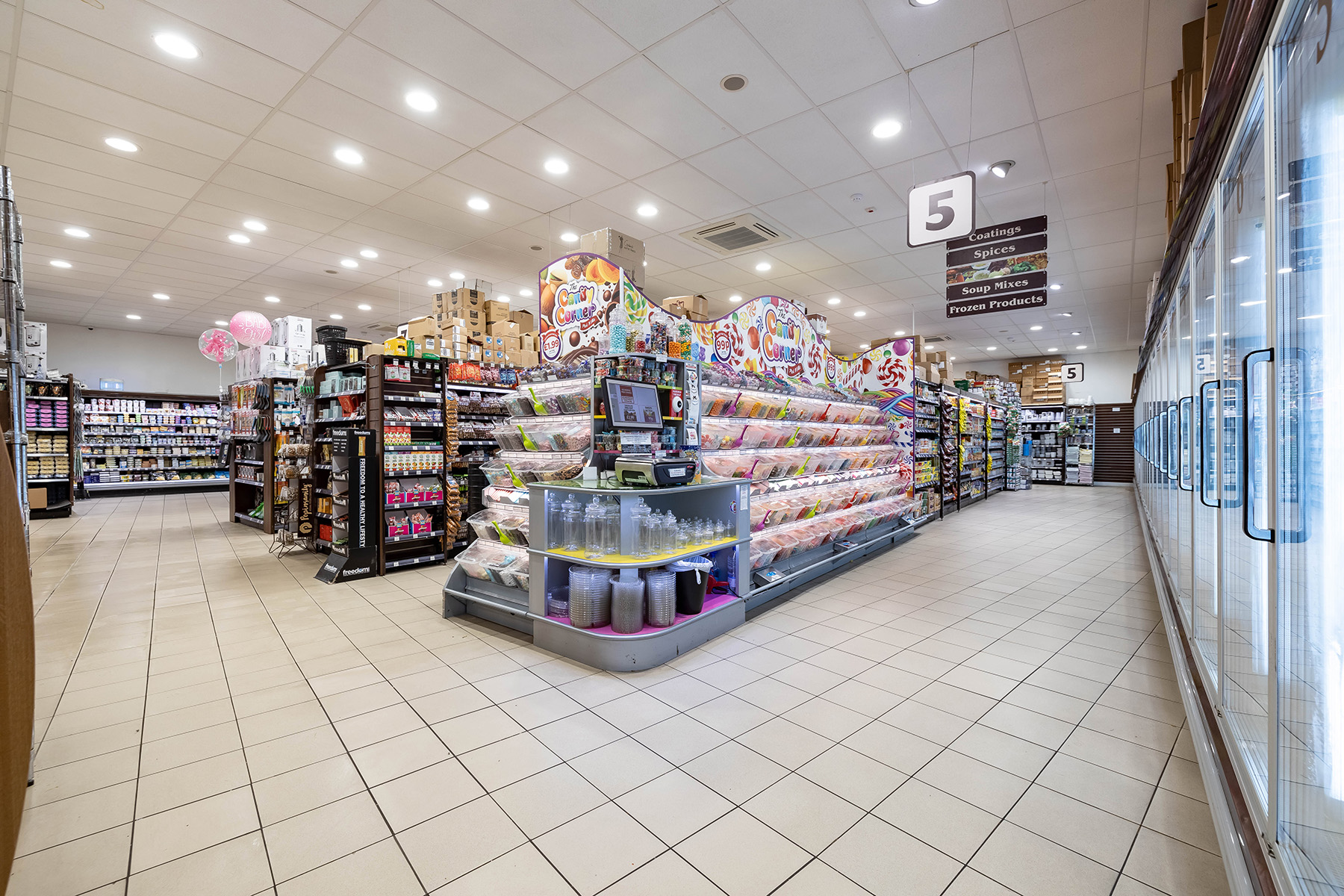 Inside the store