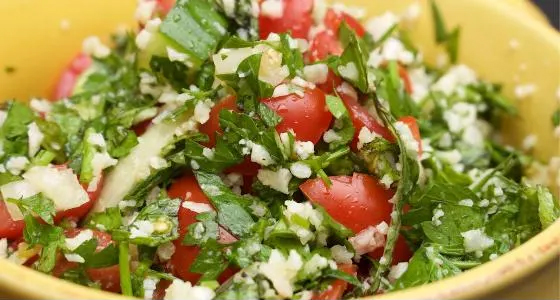 Tabbouleh Salad with Cauliflower Rice