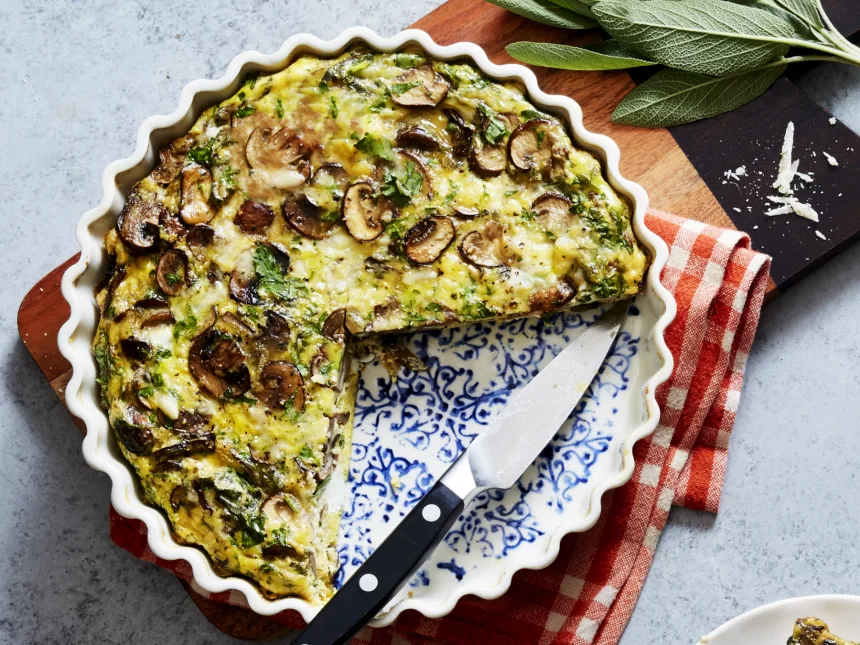Mushroom Sage Frittata