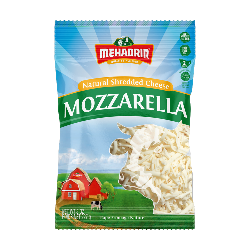 Mehadrin Shredded Cheese Mozzarella