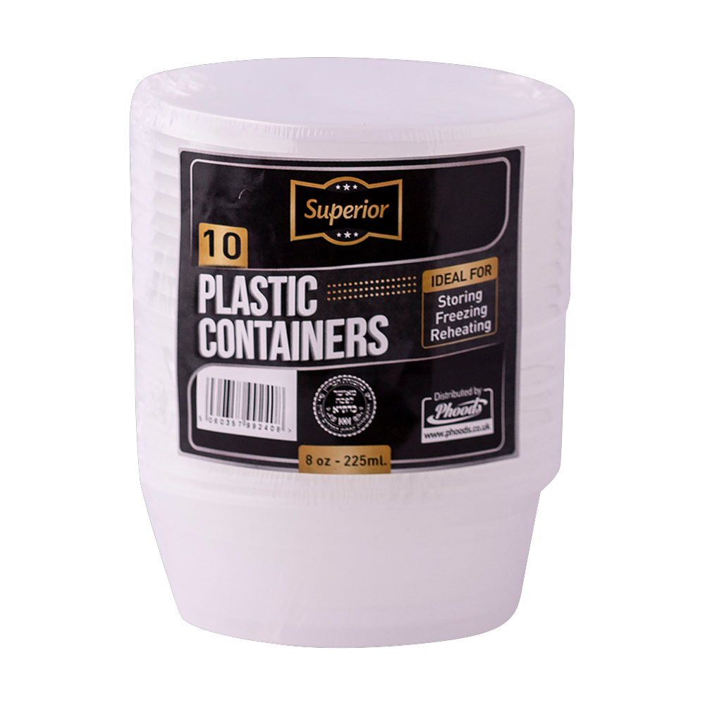 Plastic Containers Small 8oz