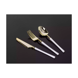 White Ribbed Forks