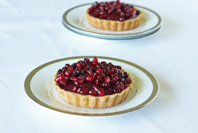 Individual Pomegranate Tarts