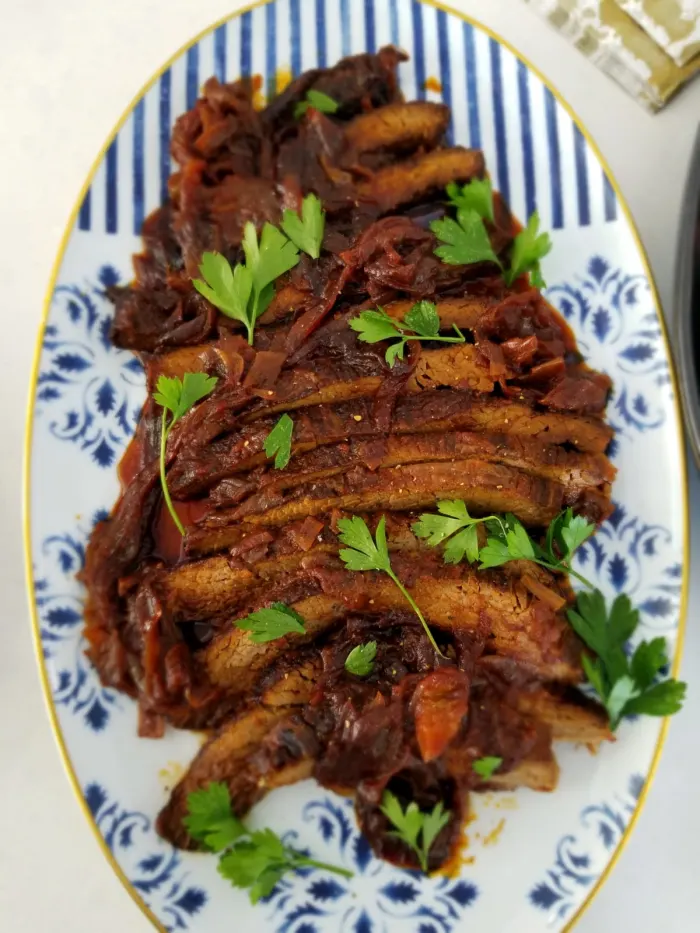 Easy Oven-Seared Soy Silan Brisket