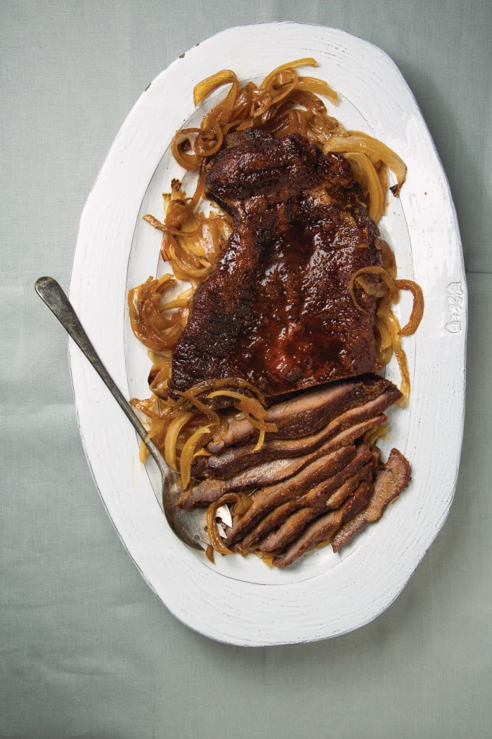 Spice Rubbed Oven Seared Silan Brisket