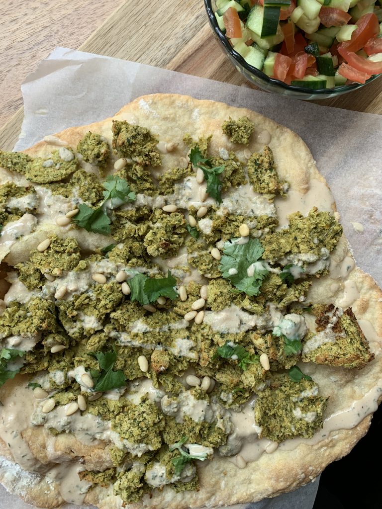 Falafel Crumb Flatbread