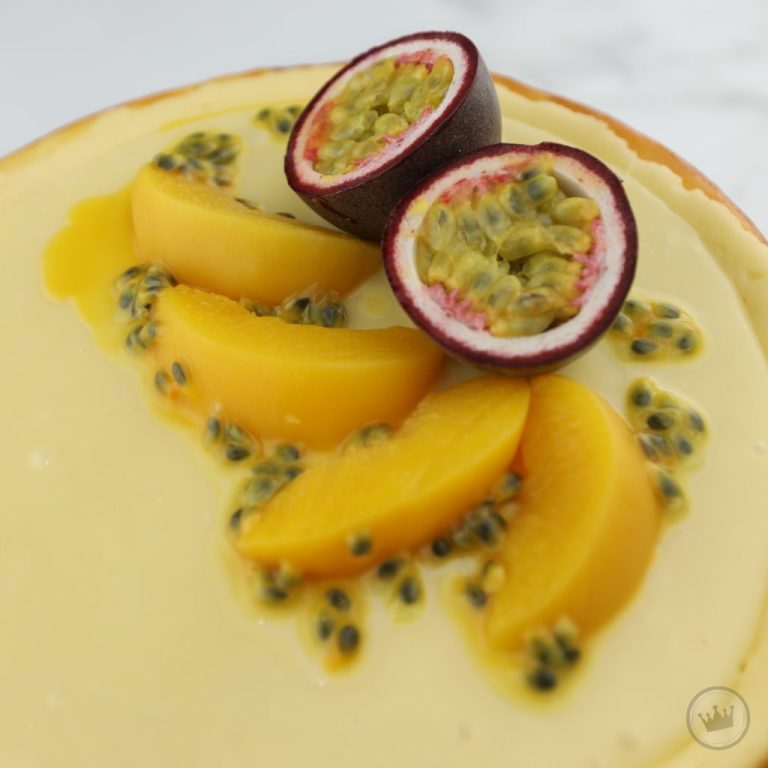 Peach & Passion Fruit Cheesecake
