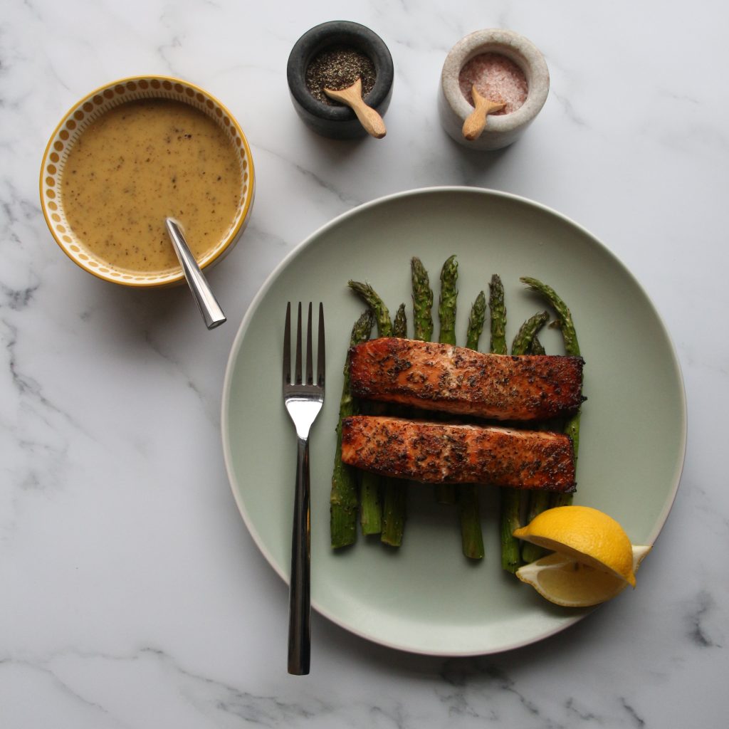 Lemon & Herb Salmon on Asparagus
