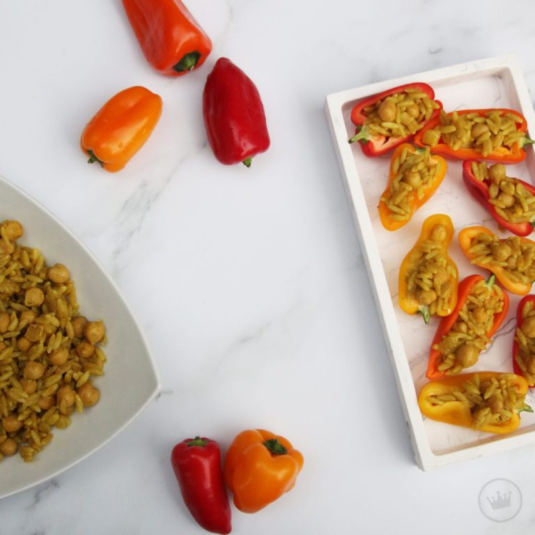 Orzo Stuffed Peppers
