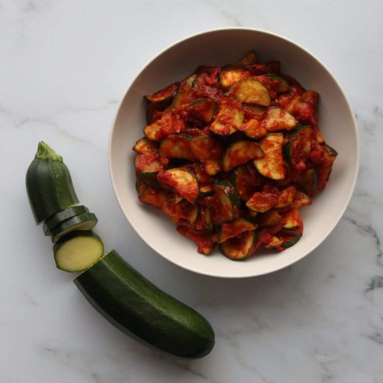Courgettes in Tomato